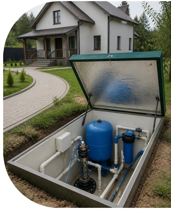 Автономное водоснабжение дома в Торжке от 153360 р. | АПаруса-Трж